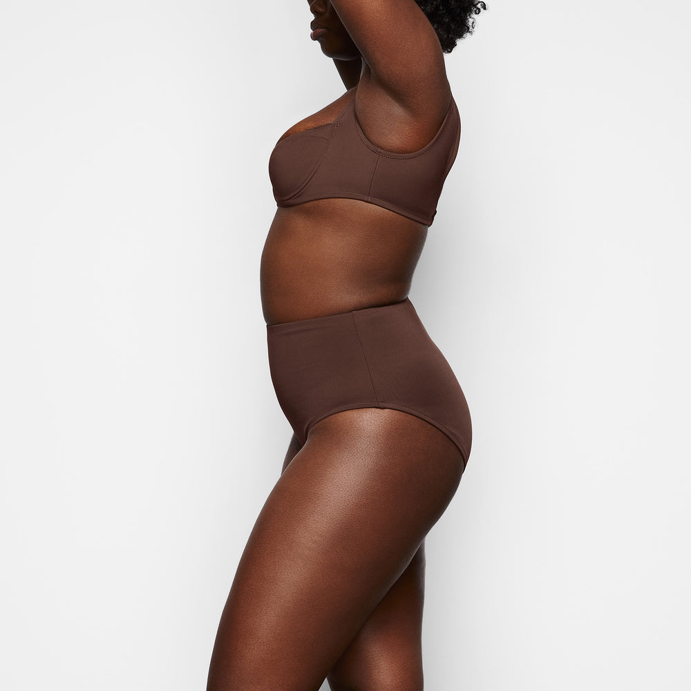 Two Pieces Skims SHAPING SWIM HIGH WAIST BIKINI BOTTOM Chocolat | 807VMSKGO
