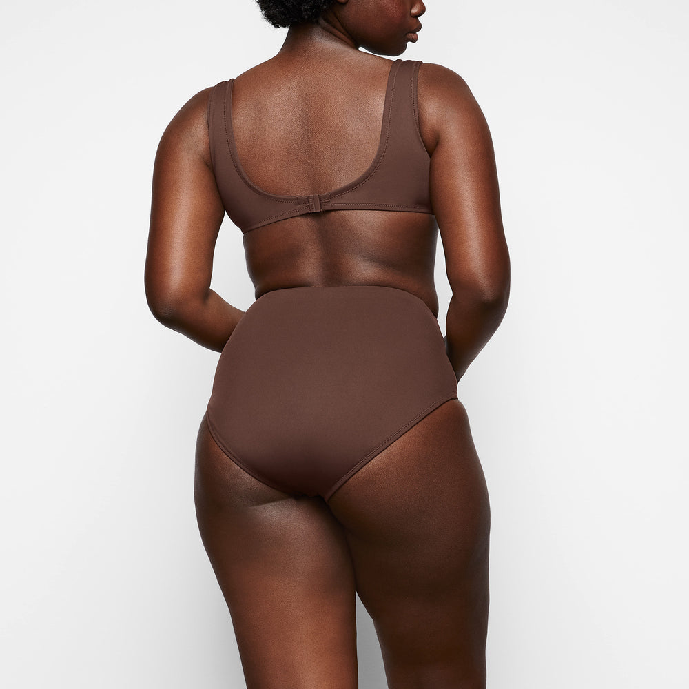 Two Pieces Skims SHAPING SWIM HIGH WAIST BIKINI BOTTOM Chocolat | 807VMSKGO