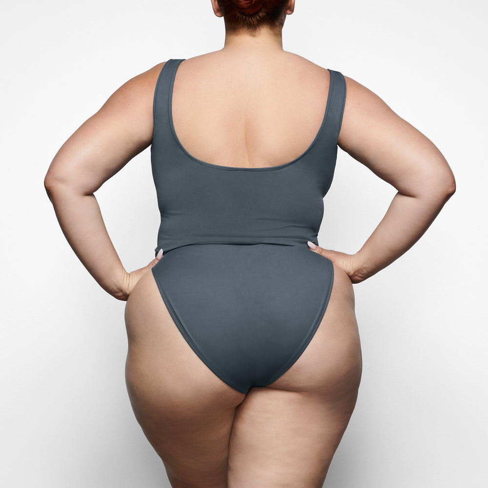 Two Pieces Skims SHAPING SWIM TANK BIKINI TOP Grise Foncé | 278LNHTOR