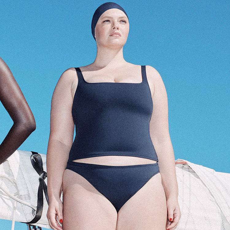 Two Pieces Skims SHAPING SWIM TANK BIKINI TOP Grise Foncé | 278LNHTOR