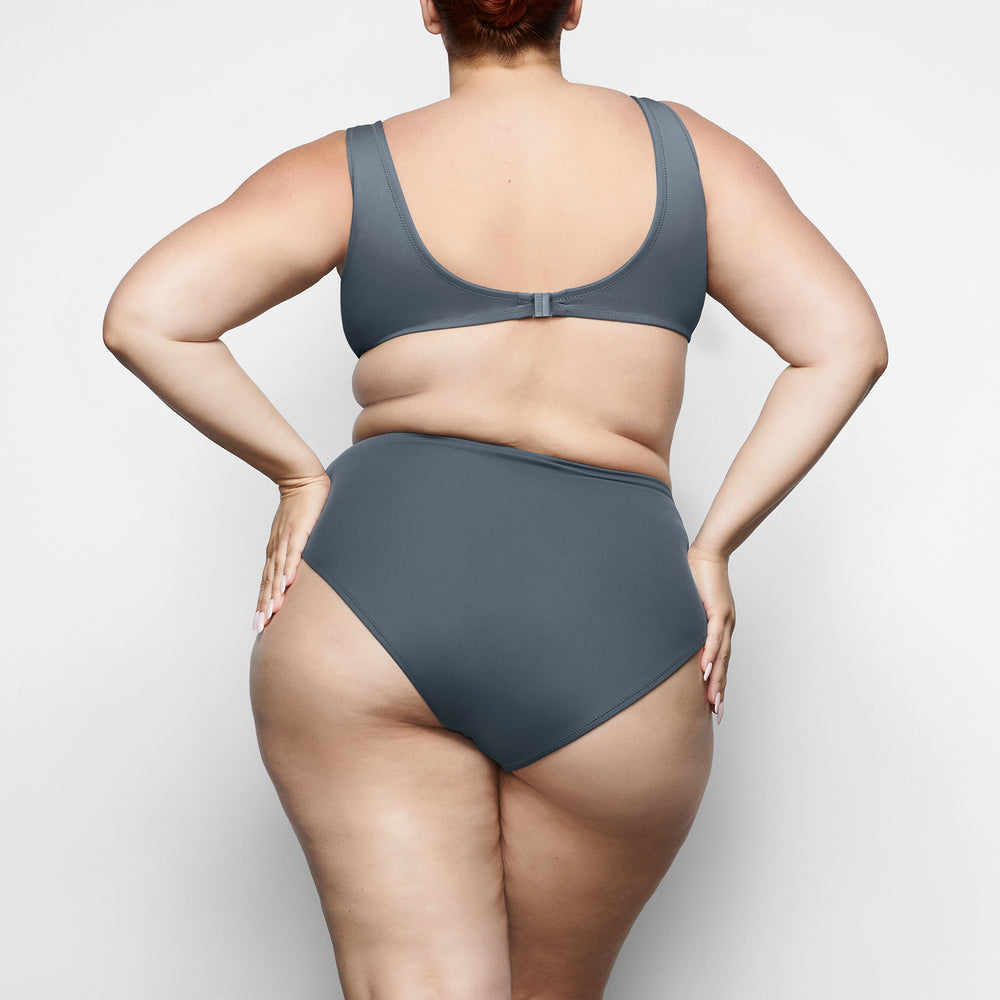 Two Pieces Skims SHAPING SWIM UNLINED UNDERWIRE BIKINI TOP Grise Foncé | 159VMNWFL