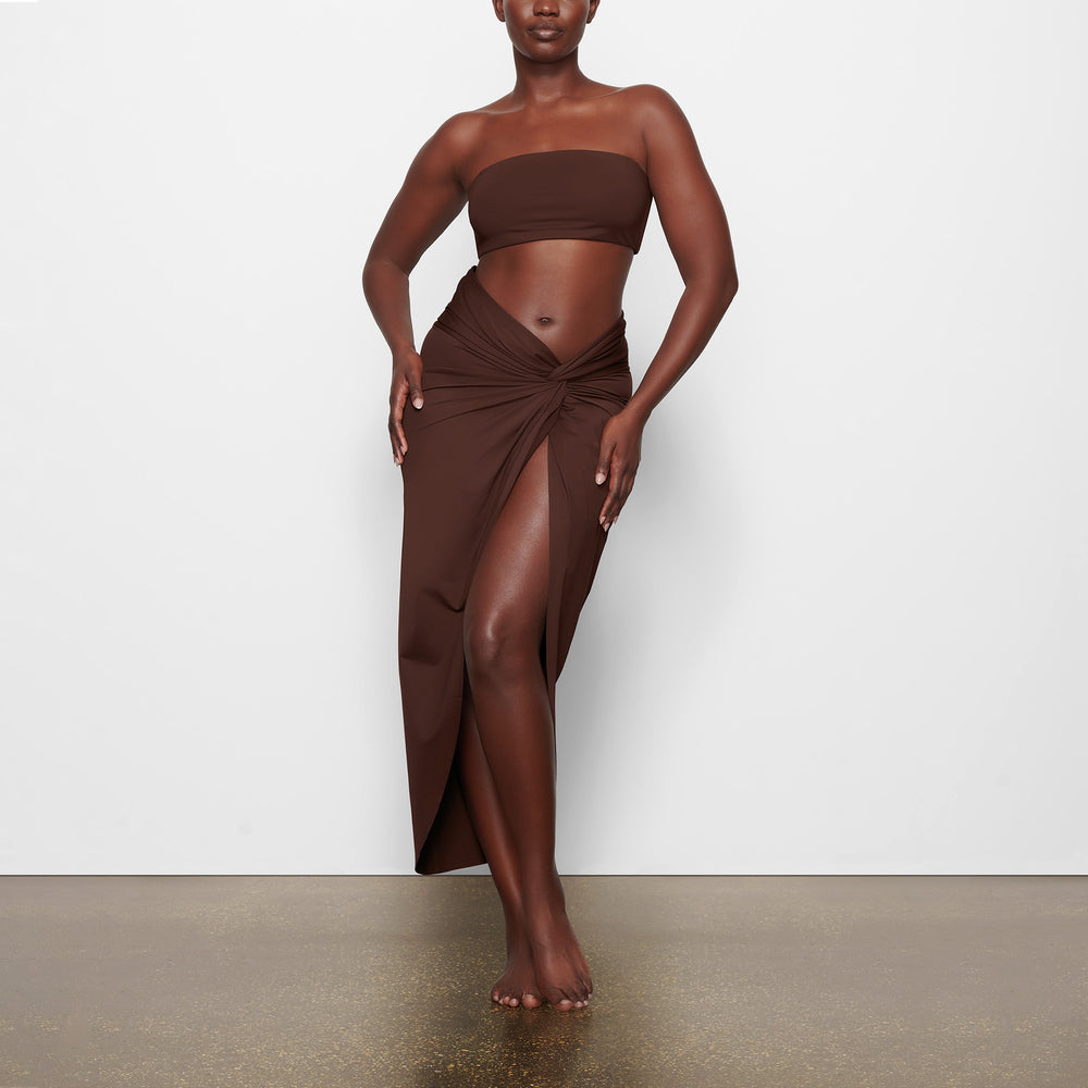 Two Pieces Skims SWIM BANDEAU BIKINI TOP Chocolat | 147SUXZHT