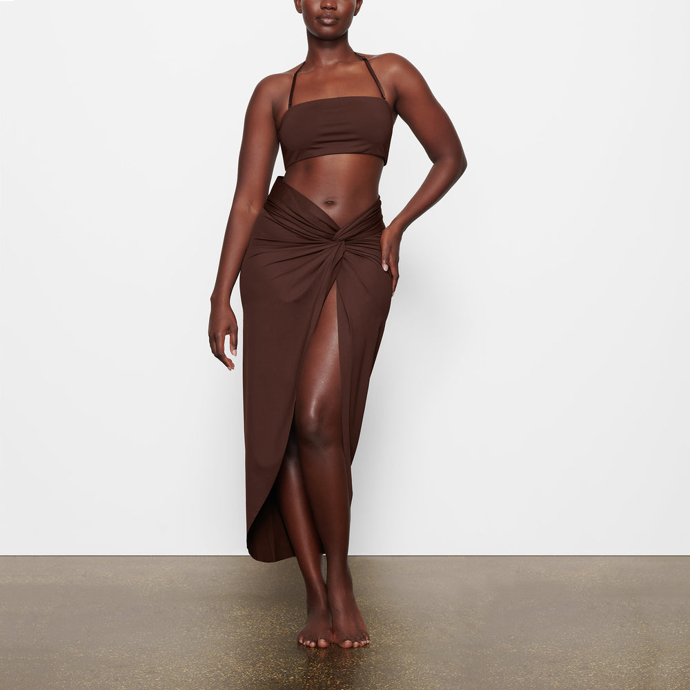Two Pieces Skims SWIM BANDEAU BIKINI TOP Chocolat | 147SUXZHT