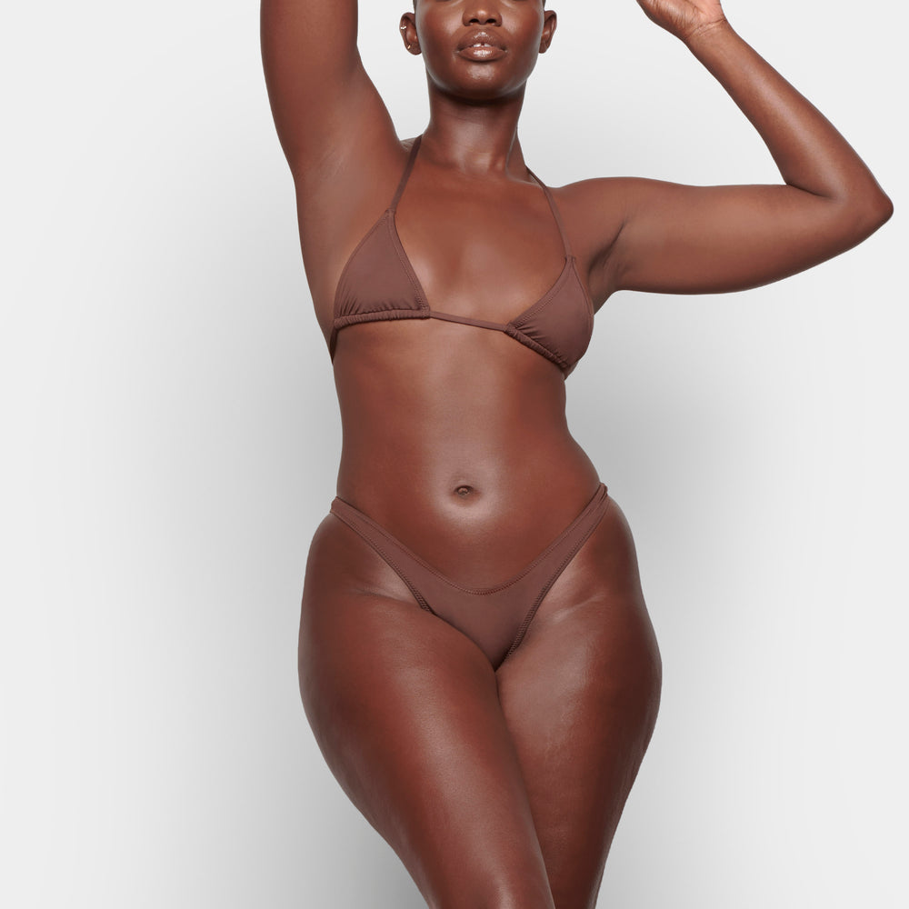 Two Pieces Skims SWIM MICRO TANGA BIKINI BOTTOMS Chocolat | 753GSPANV