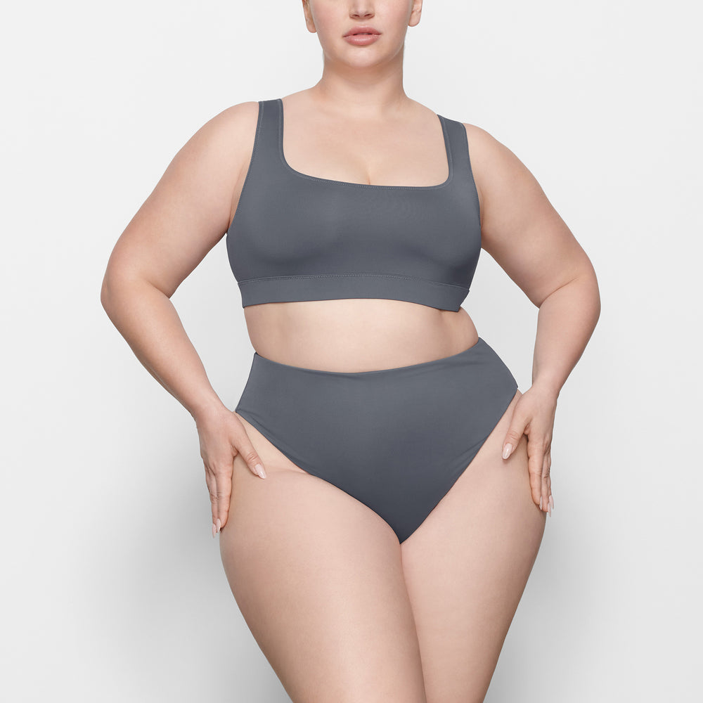 Two Pieces Skims SWIM MID WAIST BOTTOMS Grise Foncé | 435DMBFTG
