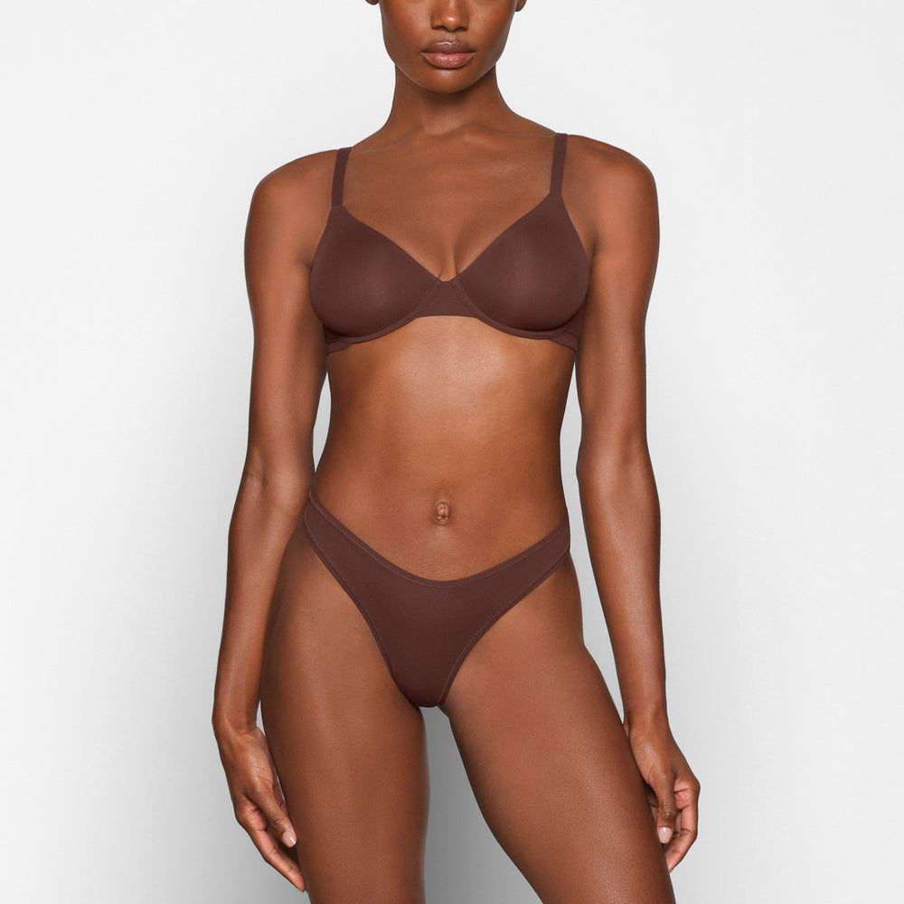 Underwire Bra Skims FITS EVERYBODY UNLINED Chocolat | 951INJKMS