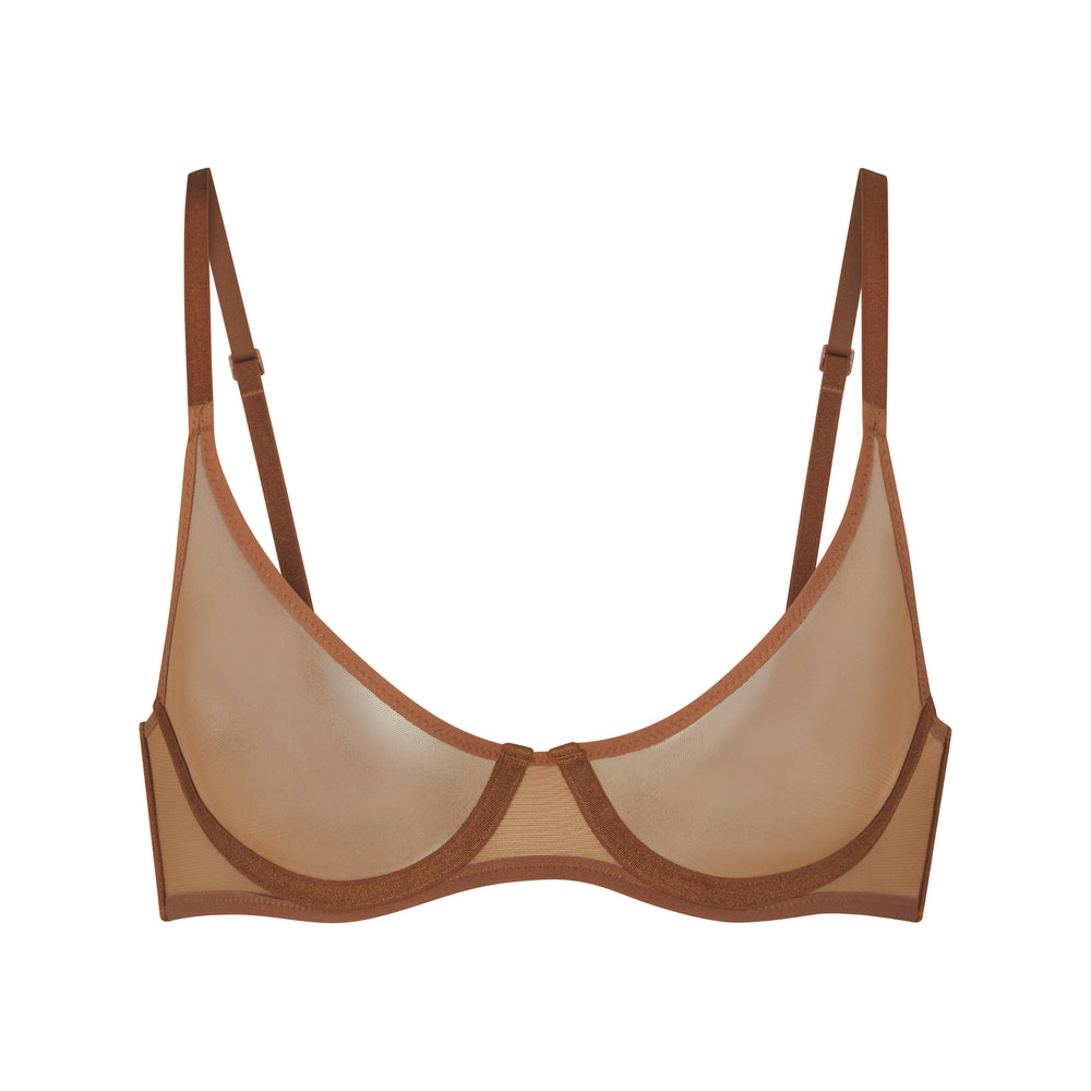 Underwire Bra Skims ULTRA FINE MESH SCOOP Abricot | 075YCSDEA