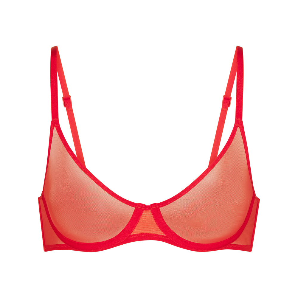 Underwire Bra Skims ULTRA FINE MESH SCOOP Orange | 657WZPBVL