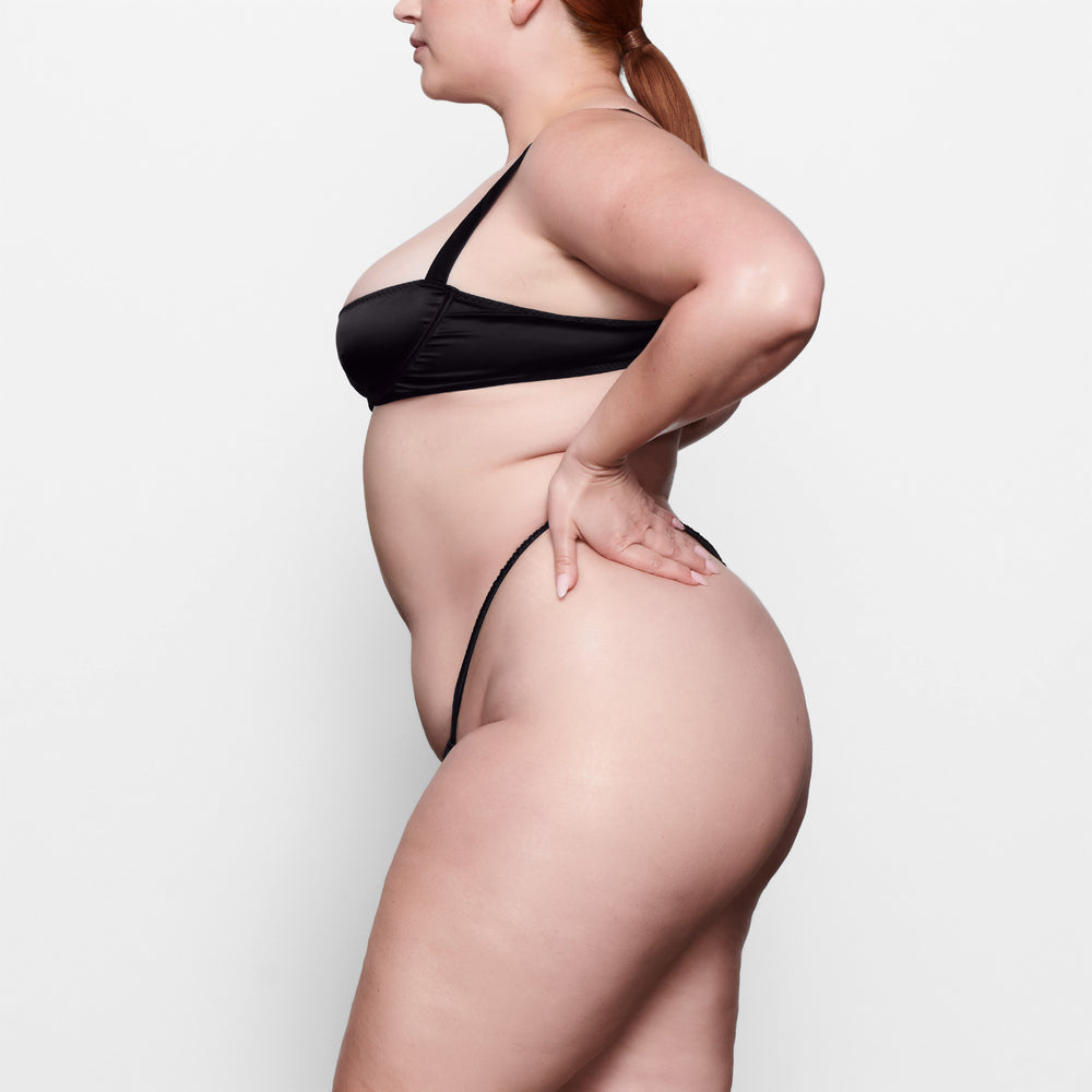 Underwire Bra Skims WOVEN SHINE Noir | 036AXRFPJ