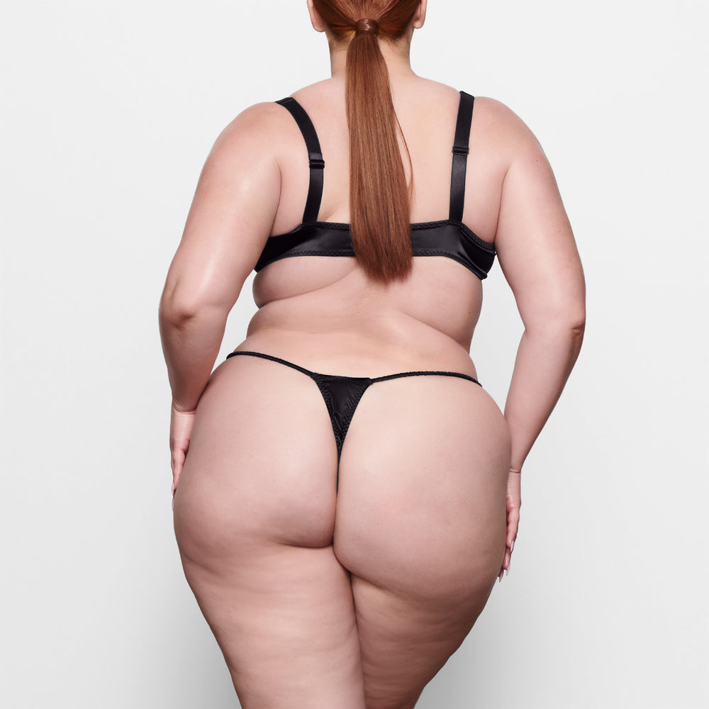 Underwire Bra Skims WOVEN SHINE Noir | 036AXRFPJ