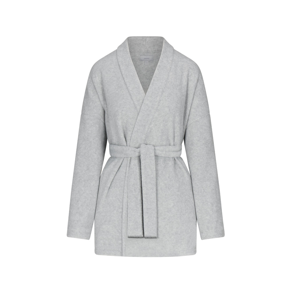 Veste Skims FLEECE WRAP Grise Clair | 721CXFKDA