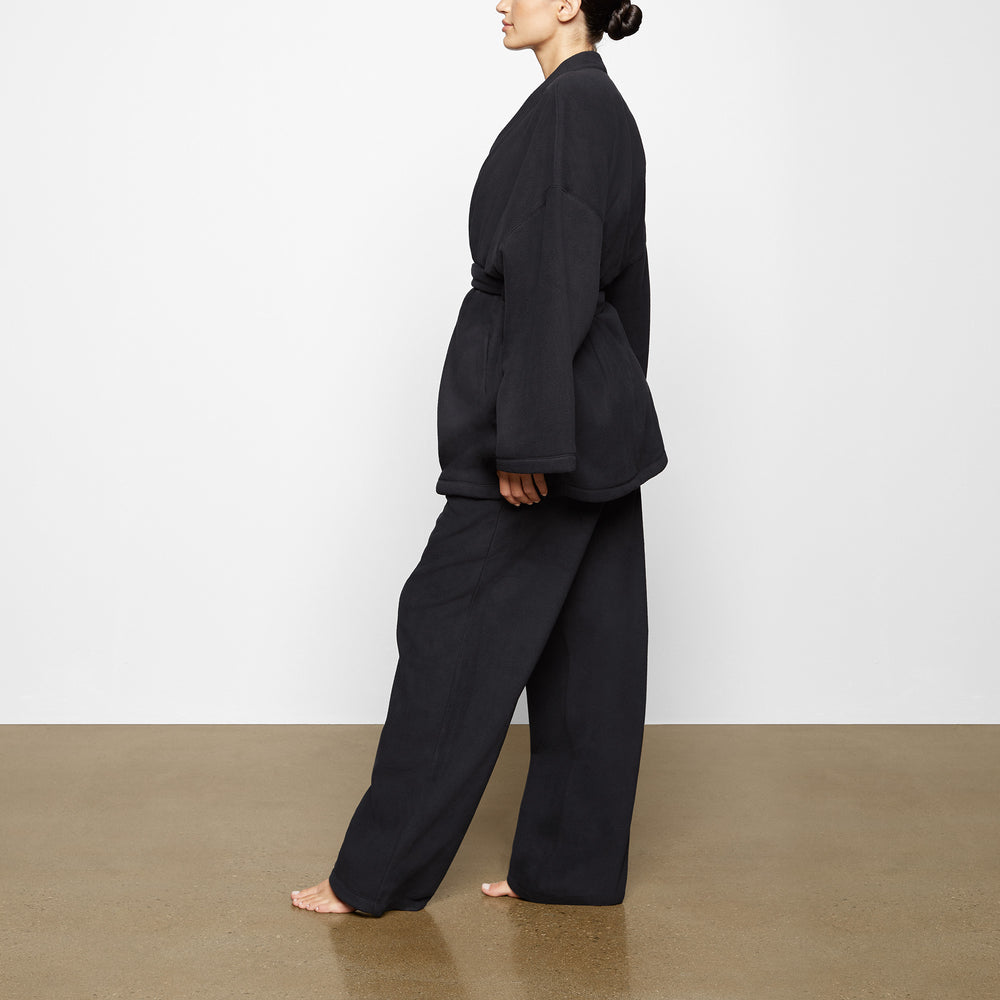 Veste Skims FLEECE WRAP Noir | 097NMKOSL