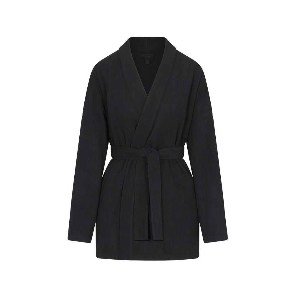 Veste Skims FLEECE WRAP Noir | 097NMKOSL