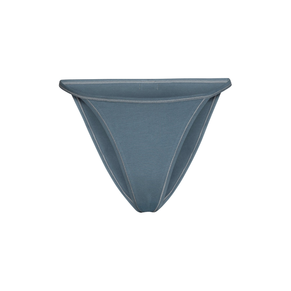 Bikini Skims COTTON JERSEY STRING Bleu | 852ISZGJQ