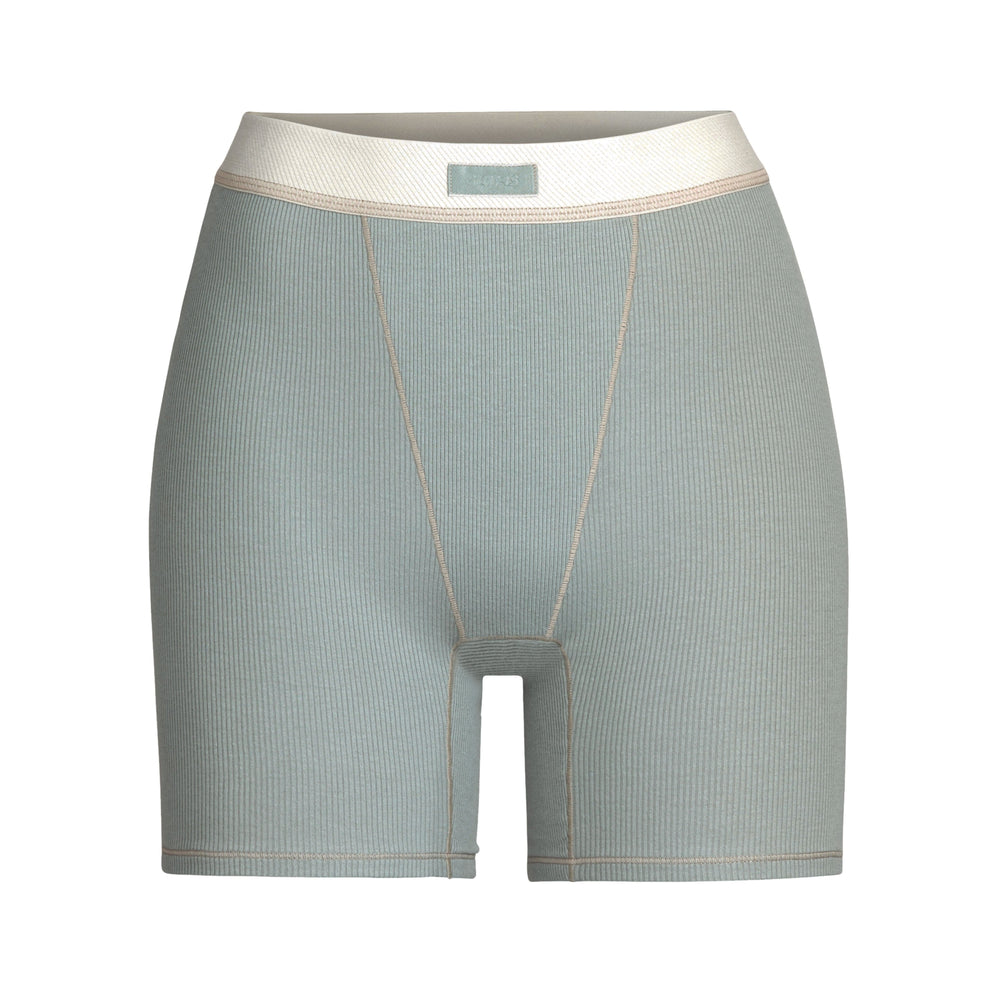 Boxer Shorts Skims COTTON RIB Bleu | 201GDNEHZ