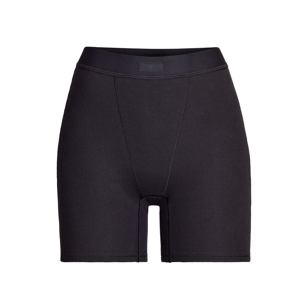 Boxer Shorts Skims COTTON RIB Noir | 943DSNZQJ