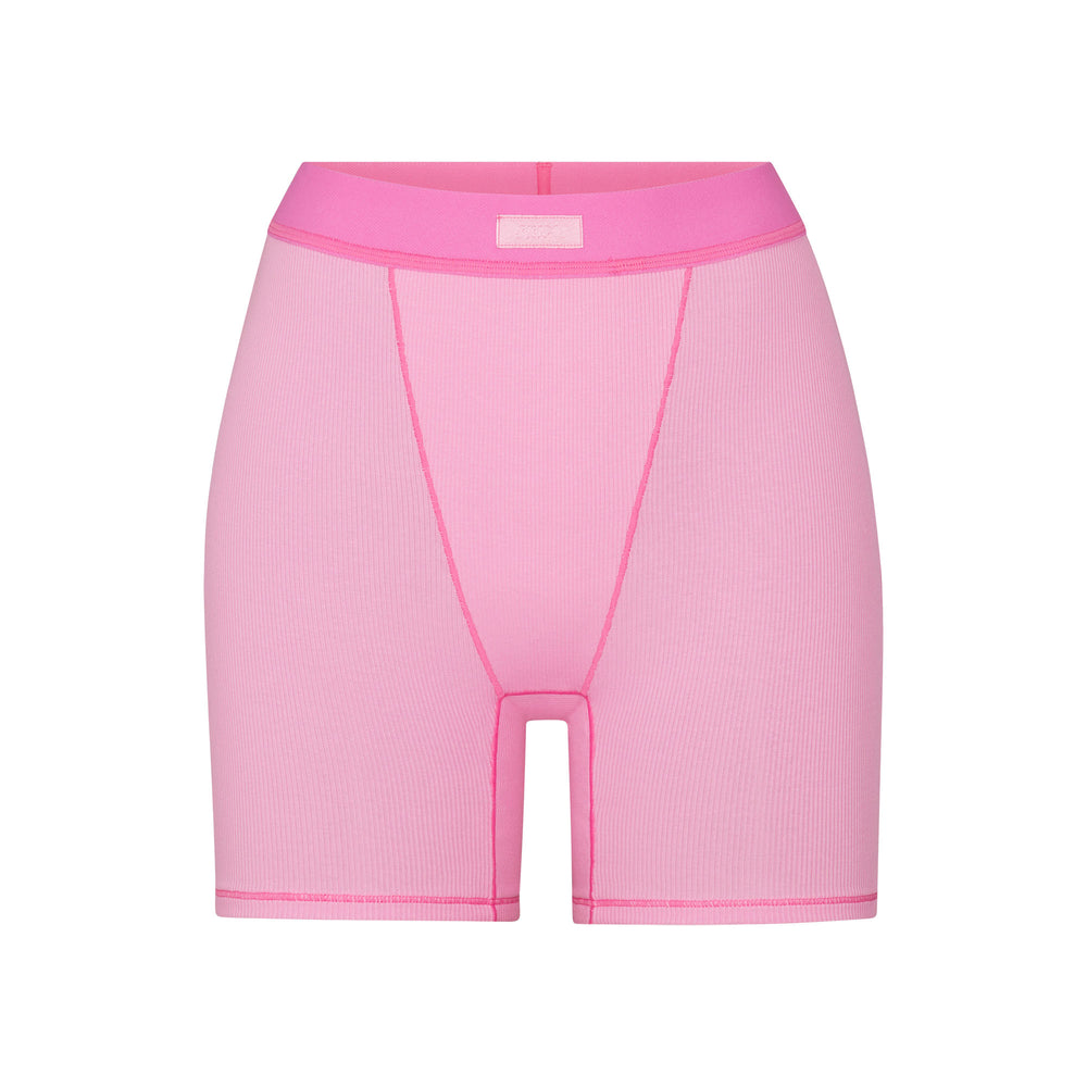 Boxer Shorts Skims COTTON RIB Rose | 538UKMCER