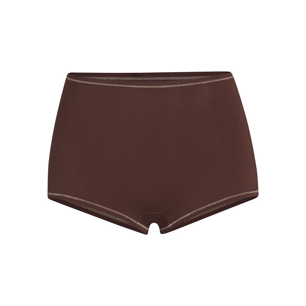 Boy Short Skims COTTON JERSEY Chocolat | 019DNEGPF