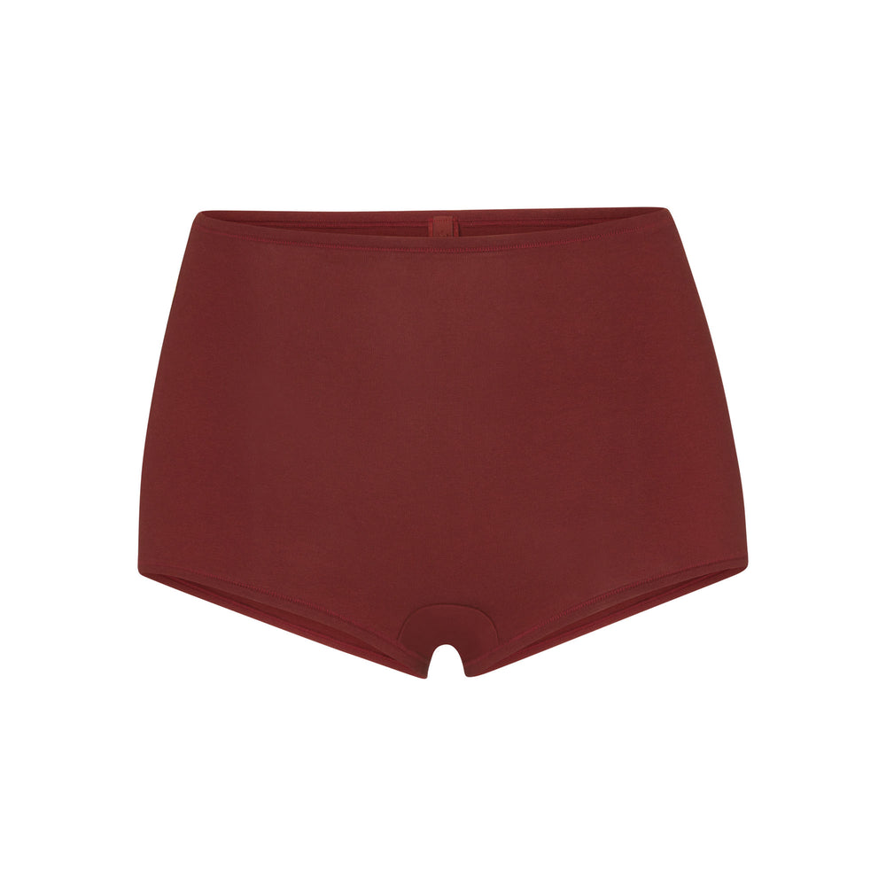 Boy Short Skims COTTON JERSEY Rouge Foncé | 950FRLGCX
