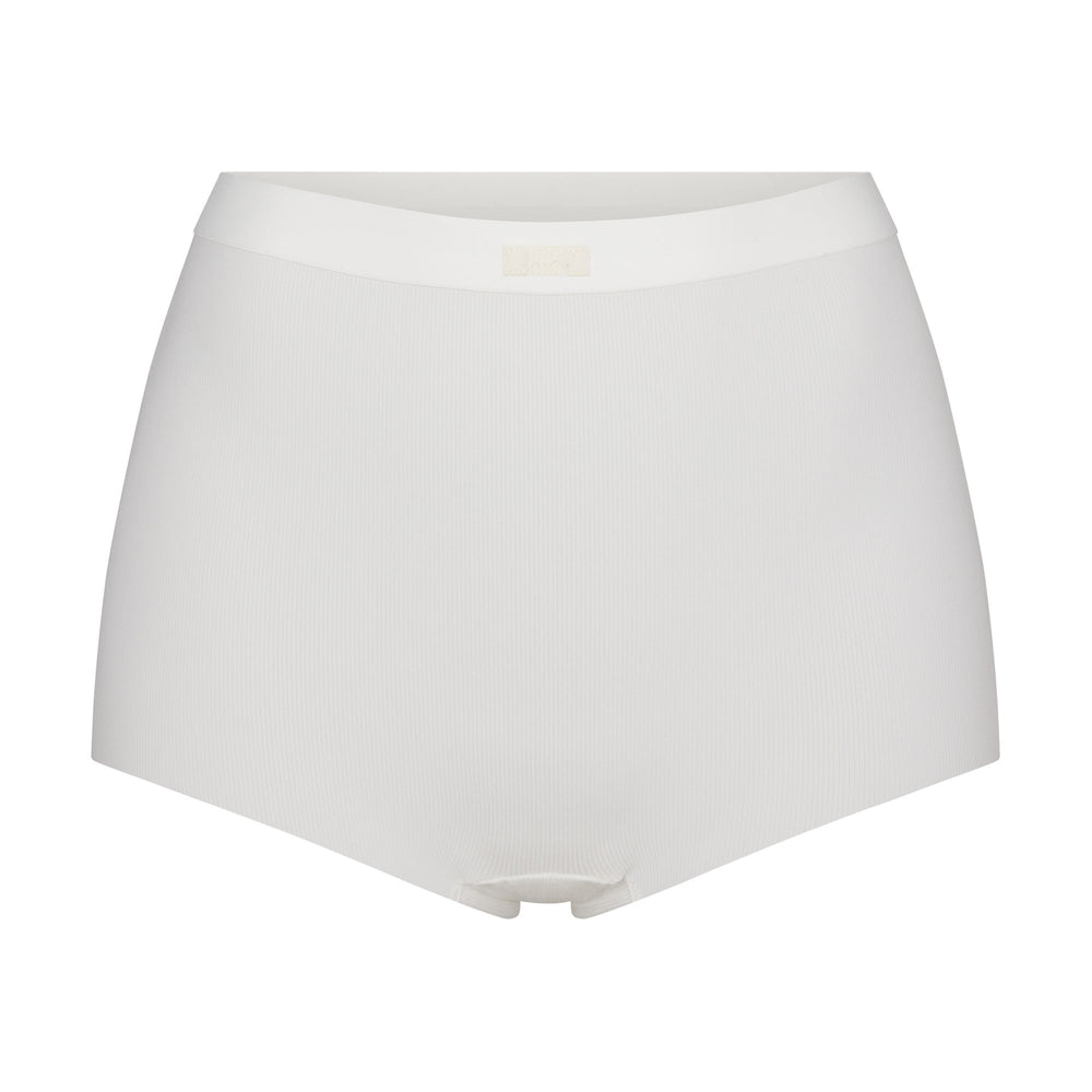 Boy Short Skims SMOOTH RIB Blanche | 902VLMCZQ