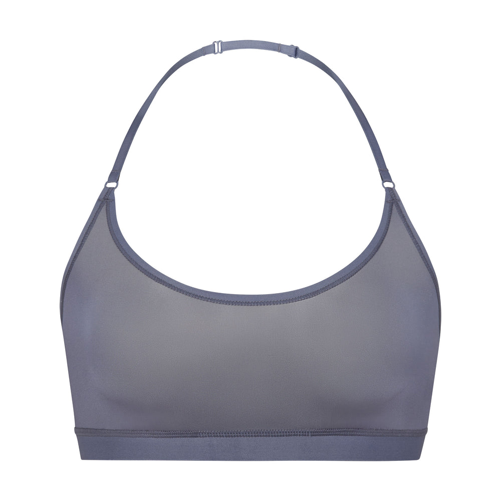 Bralette Skims JELLY SHEER SCOOP HALTER Grise Bleu | 597JNDMFV