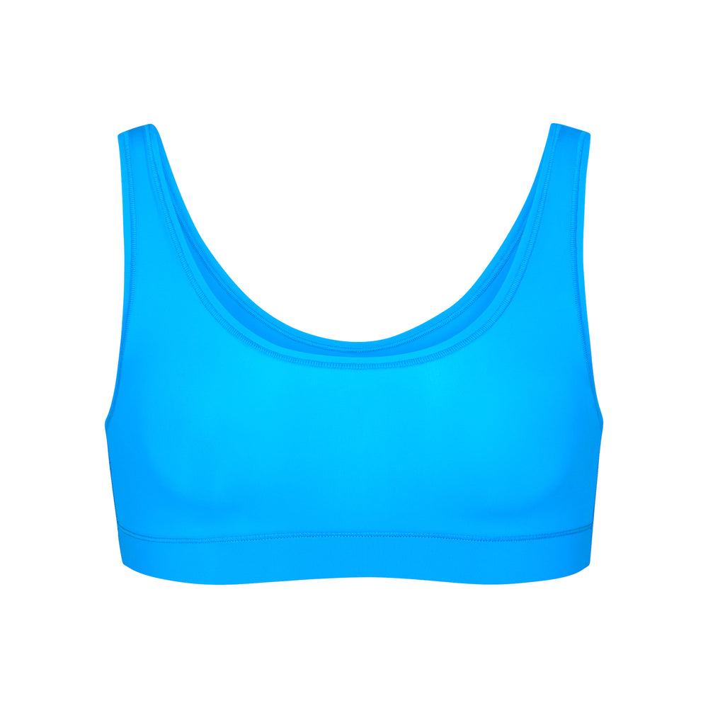 Bralette Skims JELLY SHEER SCOOP NECK Bleu | 197OUZKVP