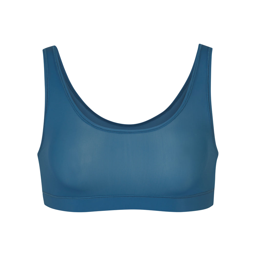 Bralette Skims JELLY SHEER SCOOP NECK Bleu | 281YUSTLG