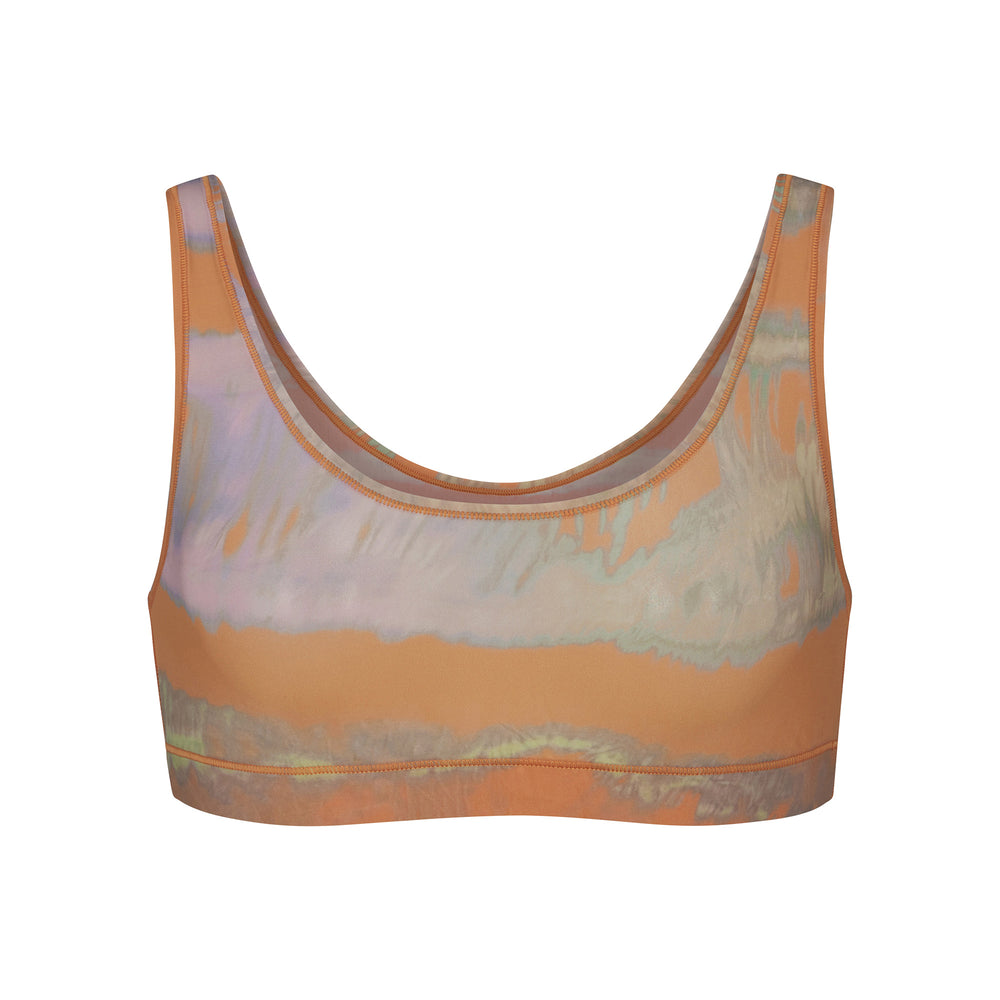 Bralette Skims JELLY SHEER SCOOP NECK Marron | 095BWOXUM