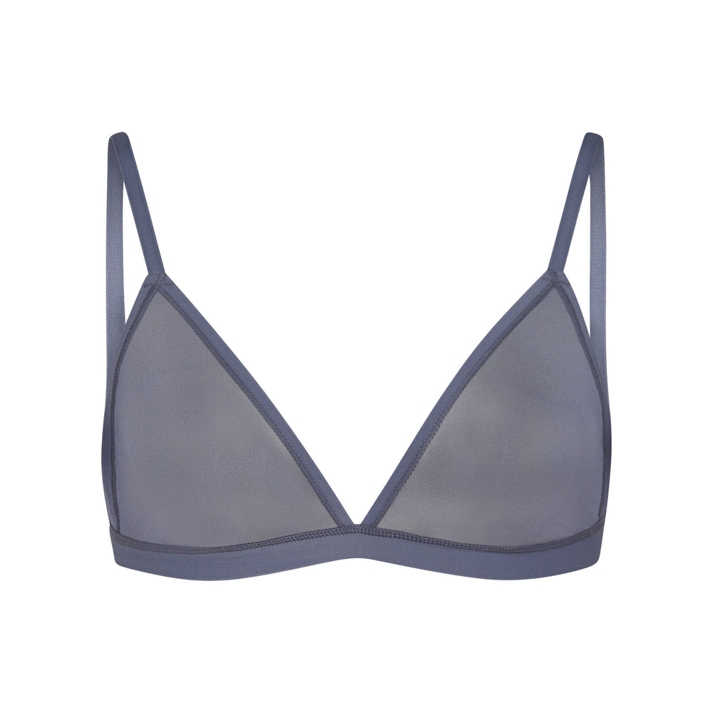 Bralette Skims JELLY SHEER SEAMED TRIANGLE Grise Bleu | 046OBEFUK