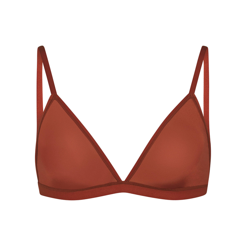 Bralette Skims JELLY SHEER SEAMED TRIANGLE Marron | 187CZNSBD