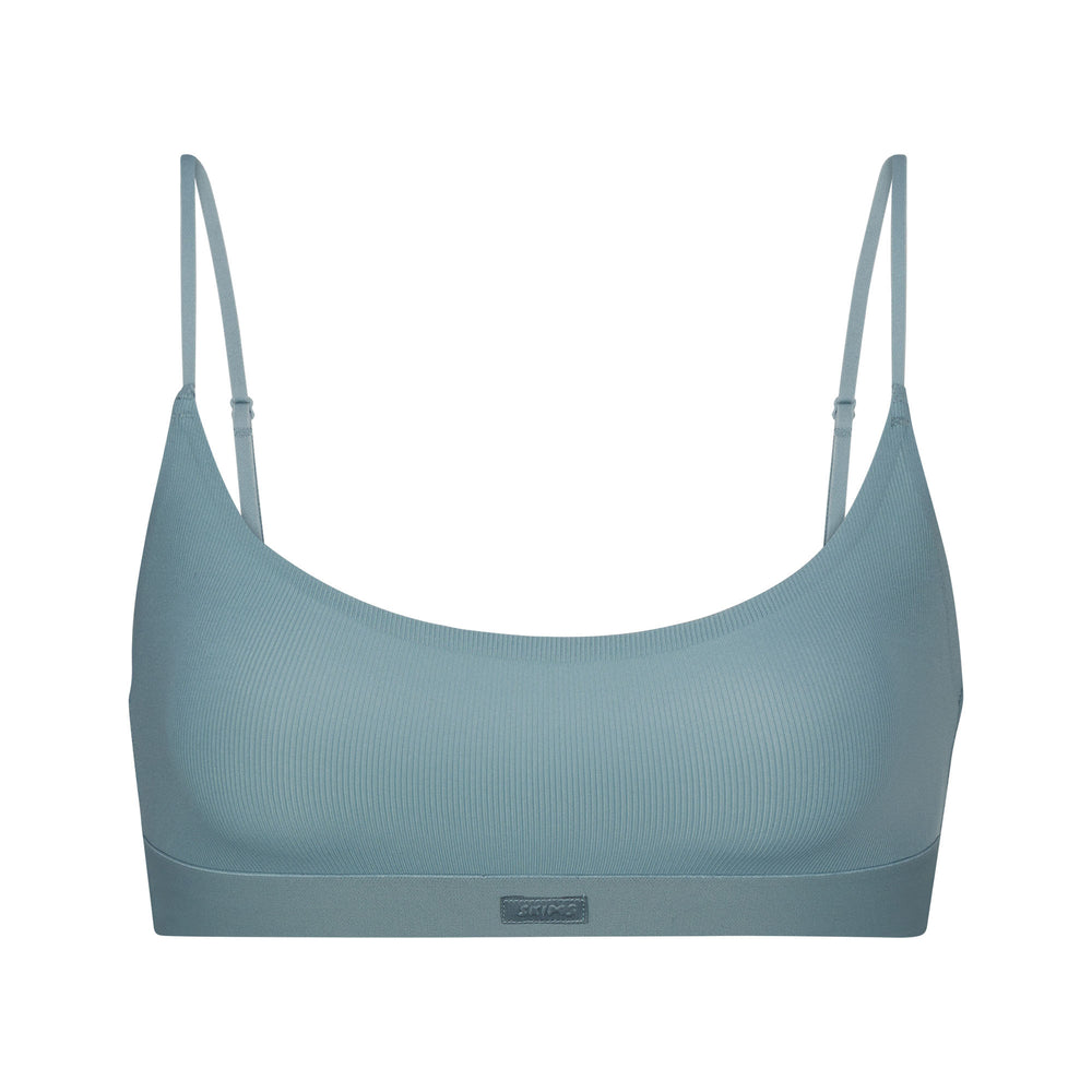 Bralette Skims SMOOTH RIB SCOOP NECK Bleu | 476AOPRCF