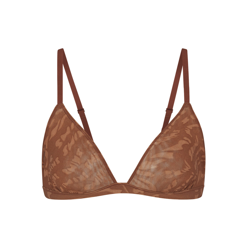 Bralette Skims SUMMER MESH TRIANGLE Marron | 803ADCQWX