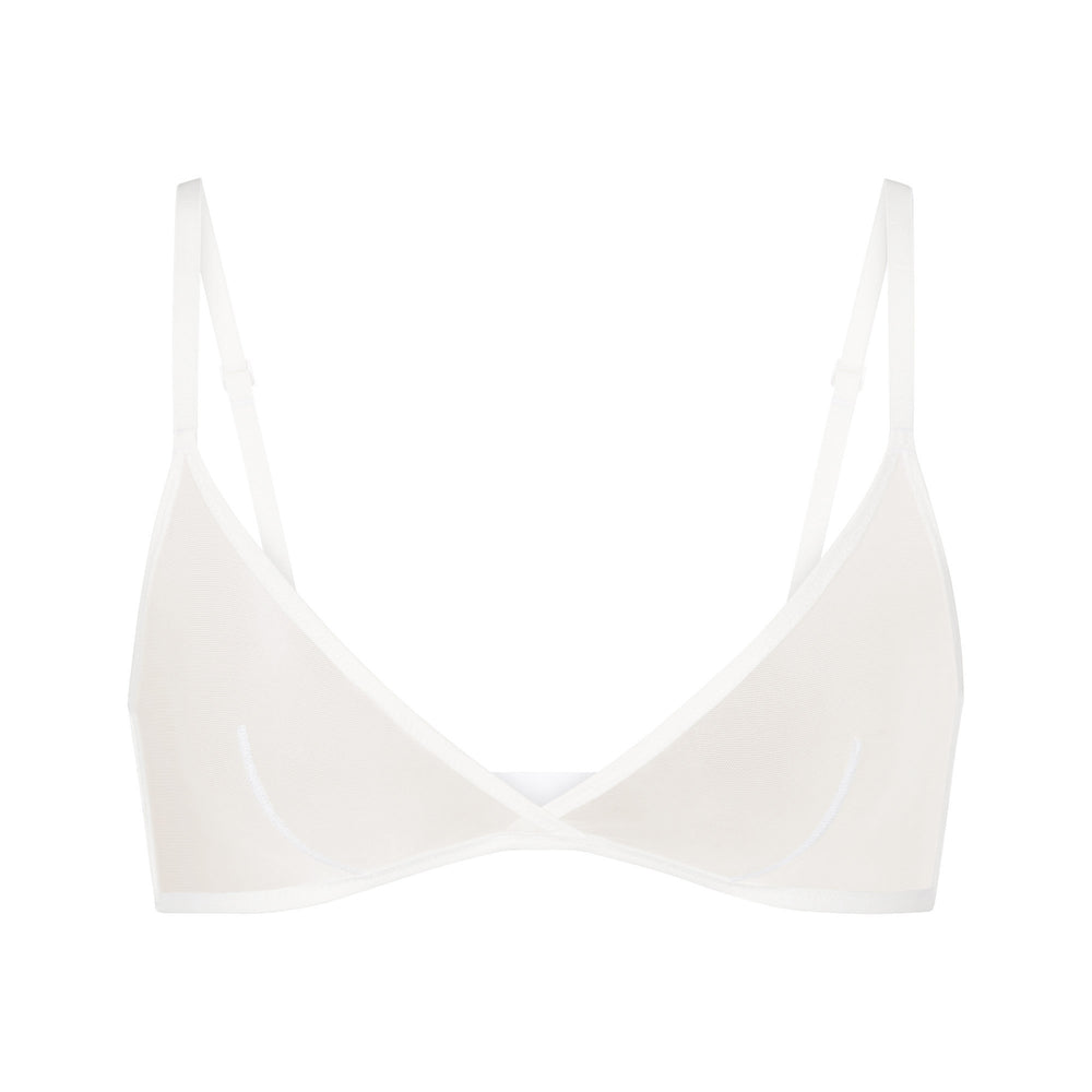 Bralette Skims ULTRA FINE MESH TRIANGLE Blanche | 672AKMLDT