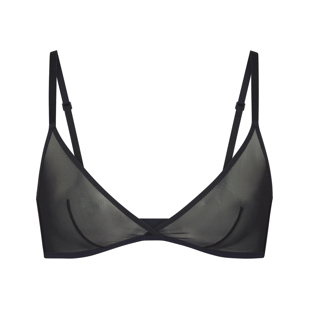 Bralette Skims ULTRA FINE MESH TRIANGLE Noir | 679VKXDPR