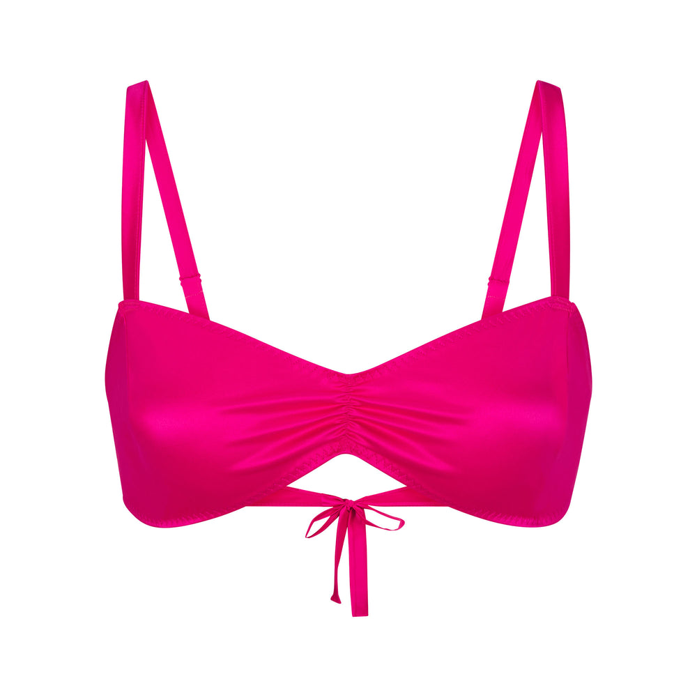 Bralette Skims WOVEN SHINE TIE BACK Rose | 136OGRUWQ