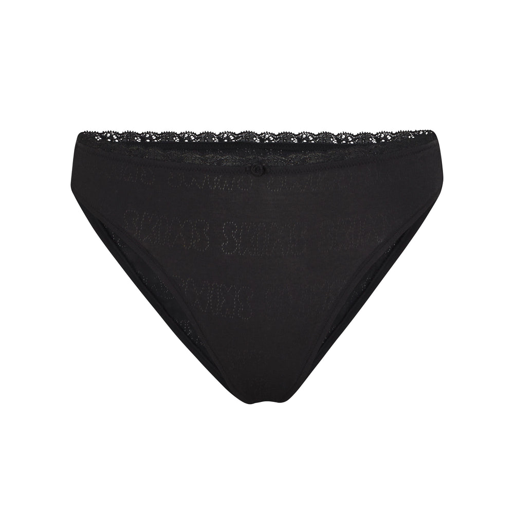 Brief Skims LACE POINTELLE MID RISE Noir | 168FALWIQ