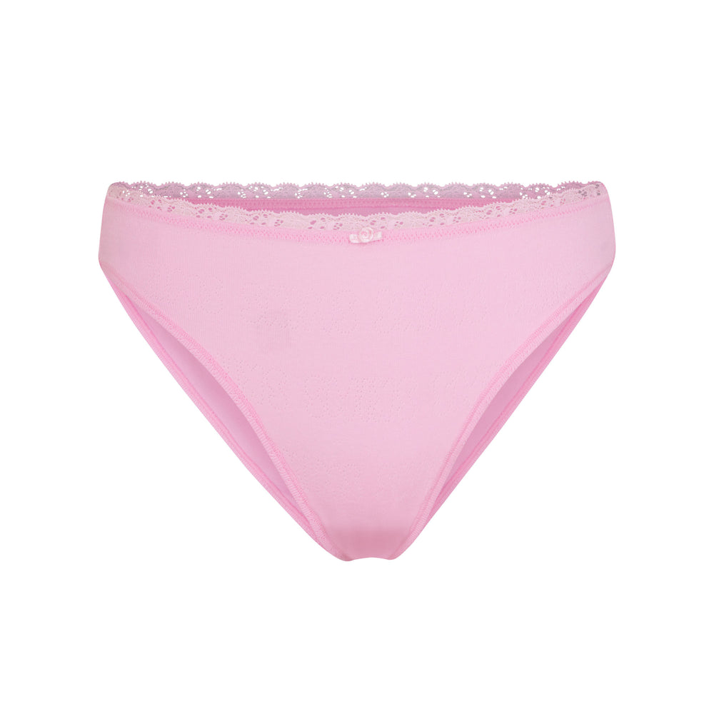 Brief Skims LACE POINTELLE MID RISE Rose | 634IRMHYZ