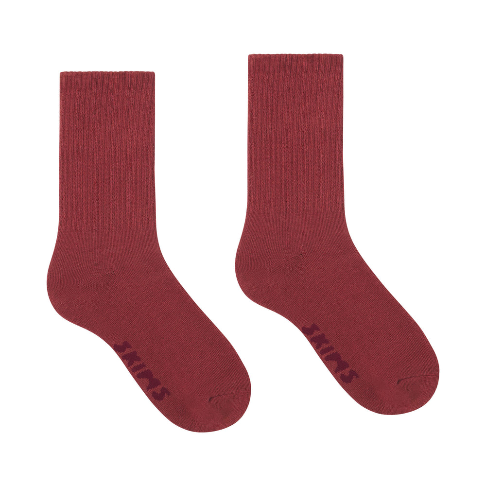 Chaussettes Skims SPORT CREW Rouge Foncé | 724WQAVJC