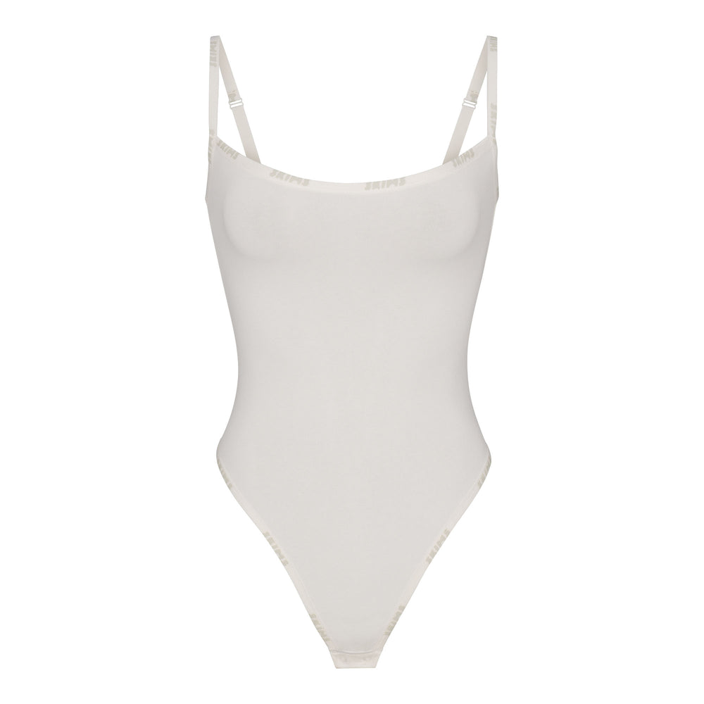 Cotton Bodysuit Skims COTTON LOGO Blanche | 628WQHOSA