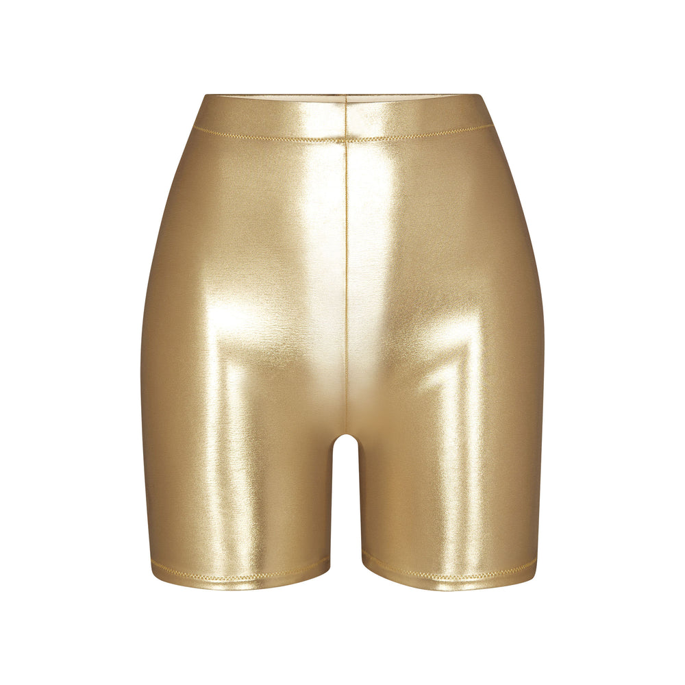 Cover Ups Skims METALLIC SWIM MID WAIST SHORT Doré | 329GYFEOI
