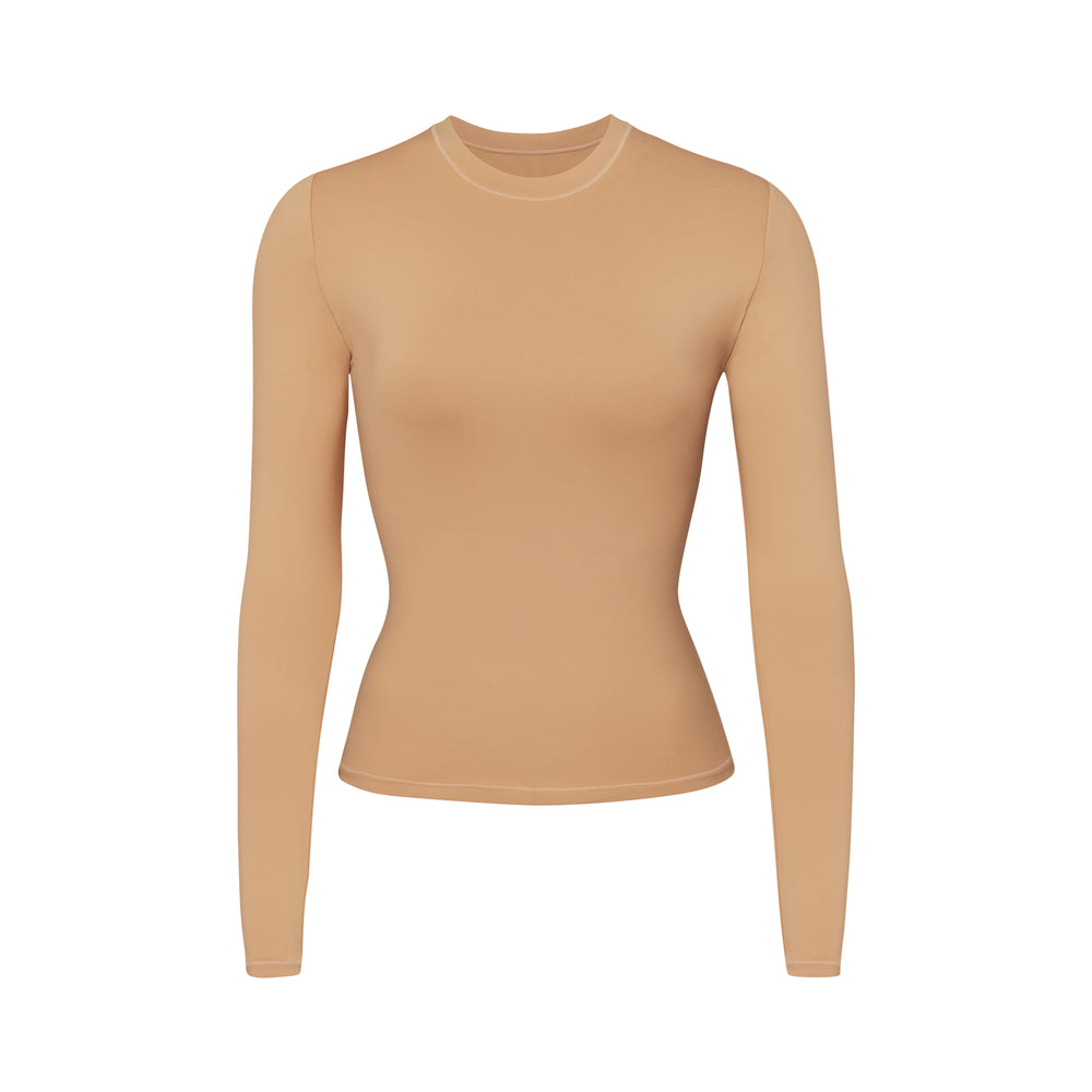 Cover Ups Skims SWIM LONG SLEEVE SHIRT Beige | 385EUHIMT