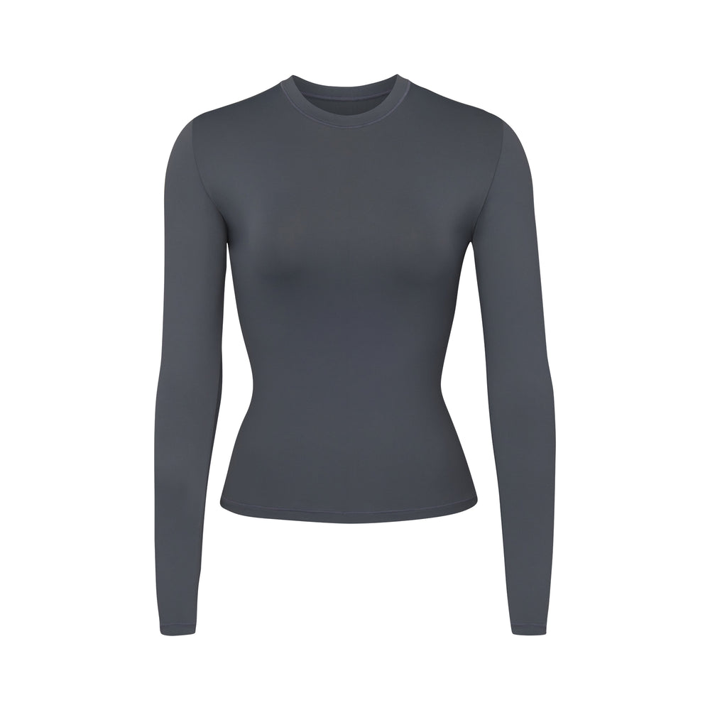 Cover Ups Skims SWIM LONG SLEEVE SHIRT Grise Foncé | 026YFBJNZ