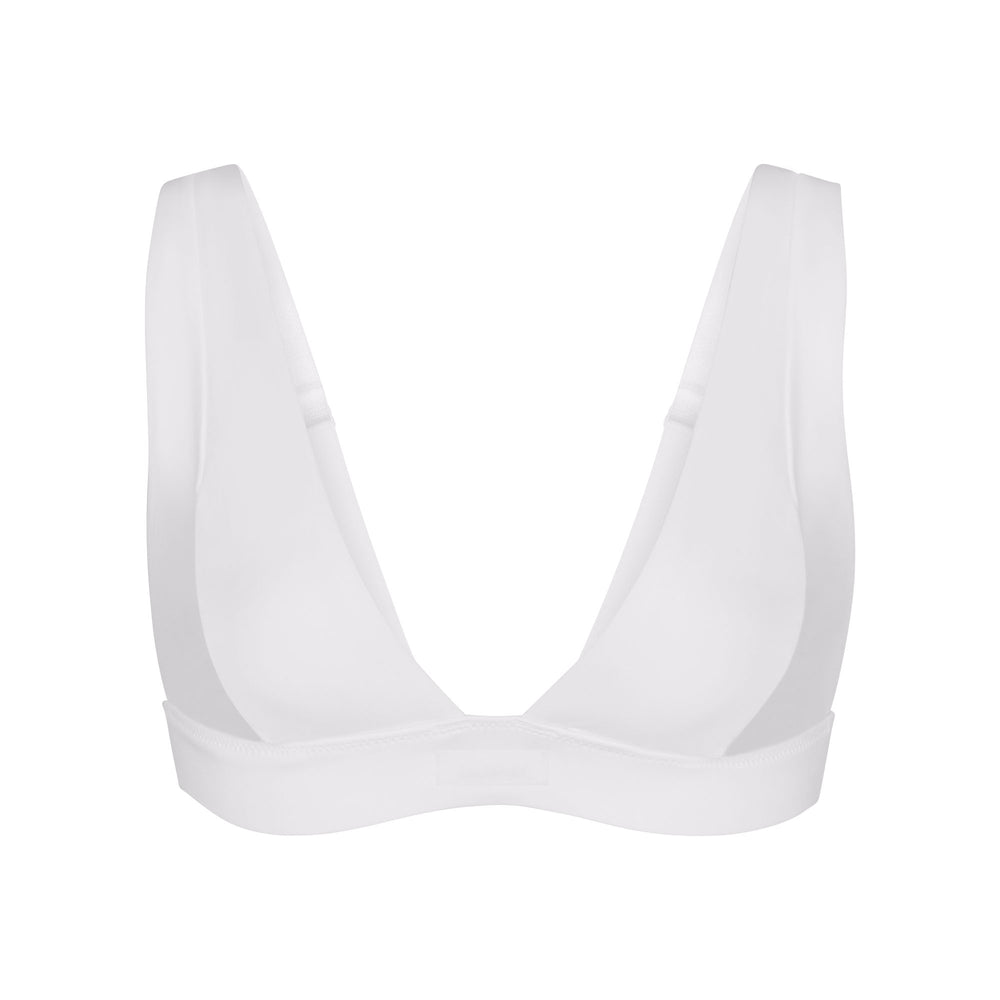 Haut de Bikini Skims SWIM PLUNGE Blanche | 971BQJXWT