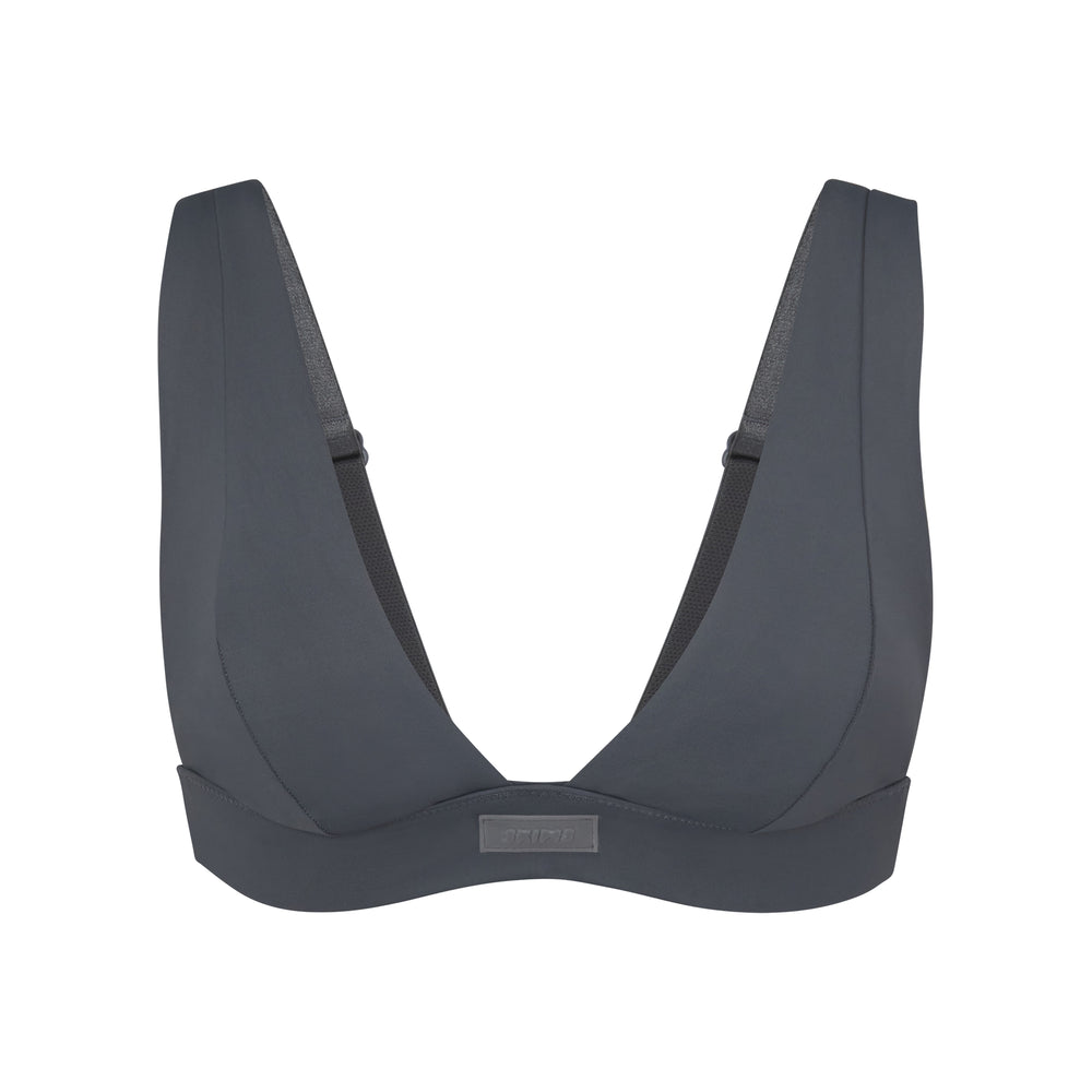 Haut de Bikini Skims SWIM PLUNGE Grise Foncé | 821NKIRYJ