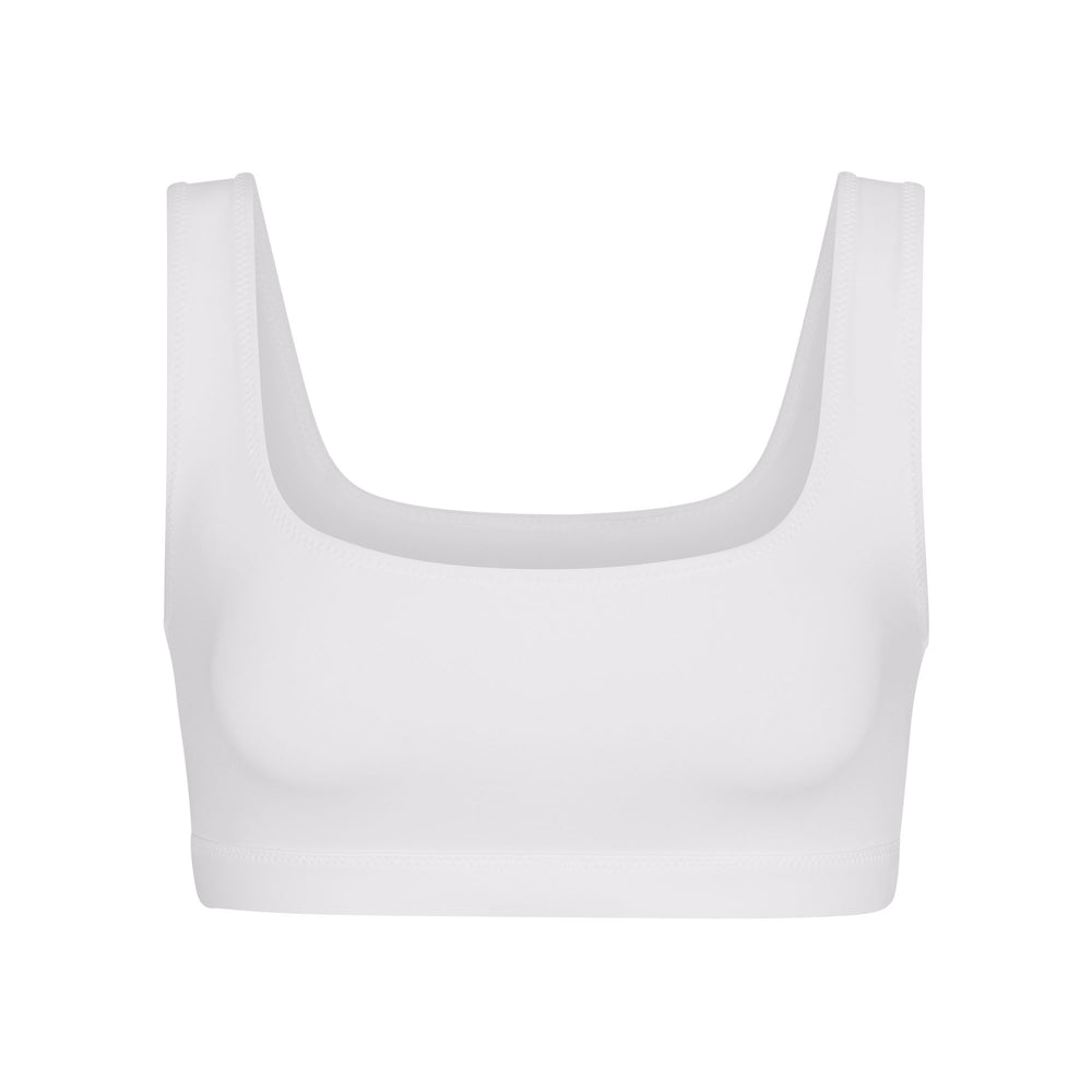 Haut de Bikini Skims SWIM TANK Blanche | 476FBSYCK