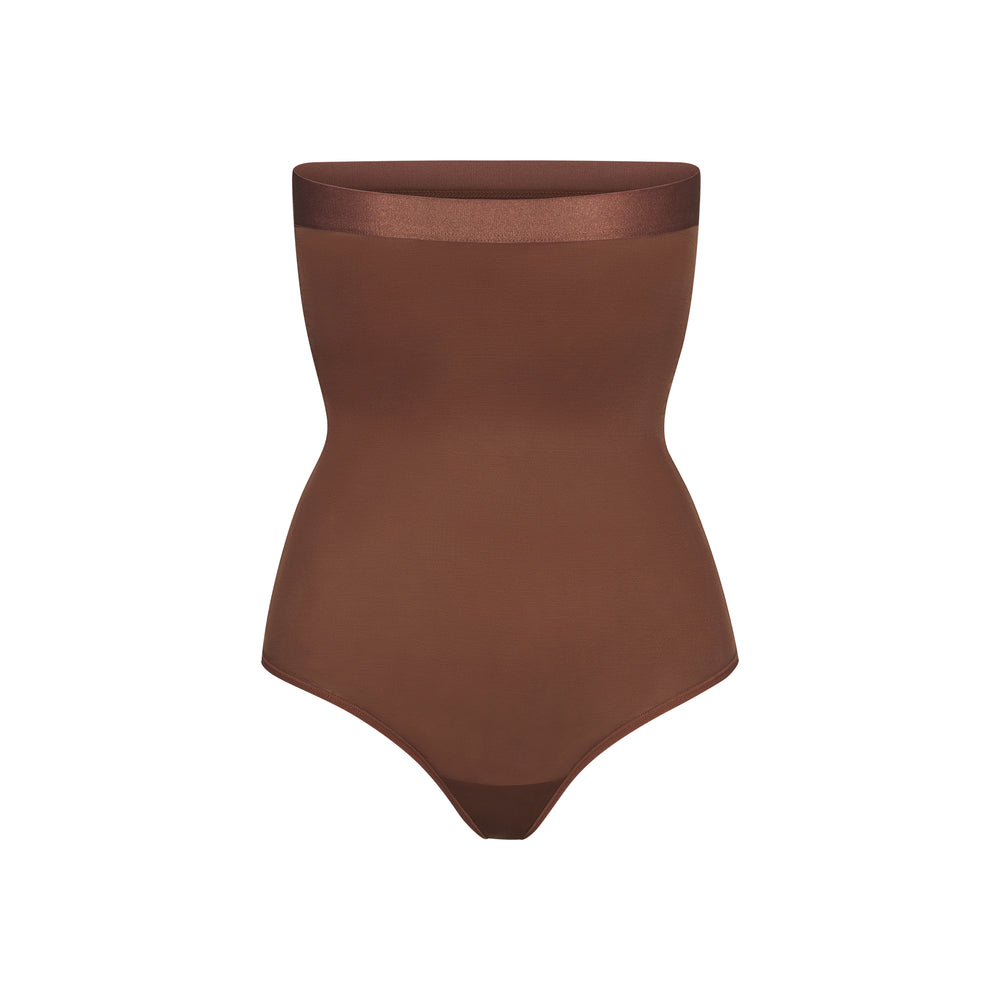 Lanières Skims BARELY THERE HIGH WAIST Marron | 365CNGJDU