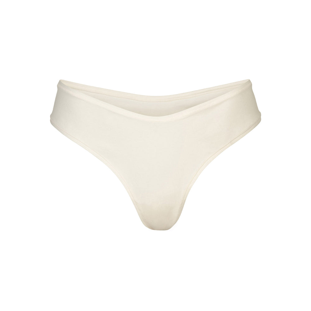 Lanières Skims COTTON JERSEY DIPPED Blanche | 687UJXSVQ