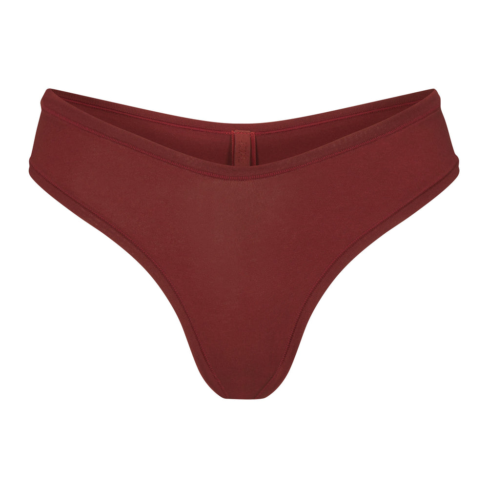 Lanières Skims COTTON JERSEY DIPPED Rouge Foncé | 760ERDFTK