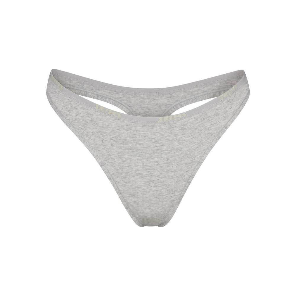Lanières Skims COTTON LOGO DIPPED Grise Clair | 097EKYVXC