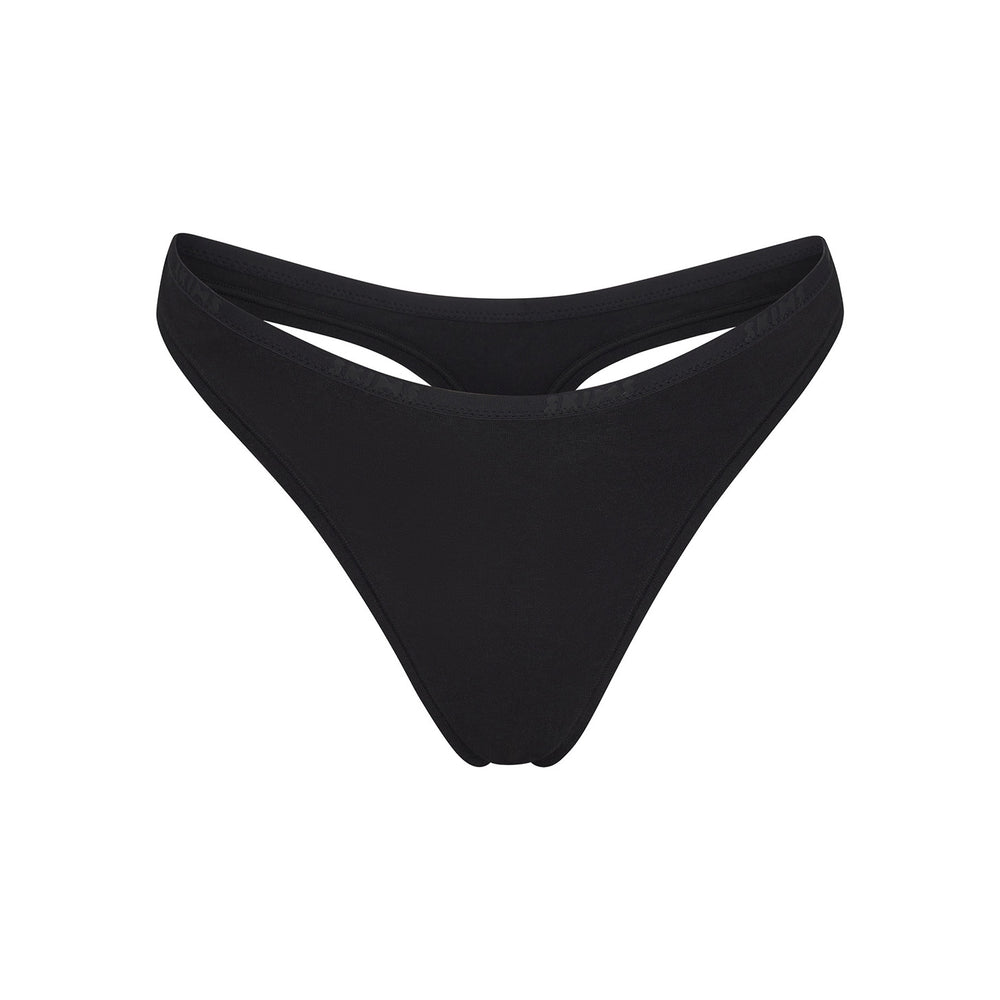 Lanières Skims COTTON LOGO DIPPED Noir | 521JHRADT